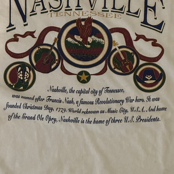 Vintage 90’s Nashville Tennessee Shirt Made in USA - Picture 8 of 8